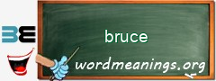 WordMeaning blackboard for bruce